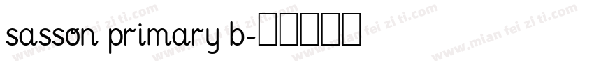 sasson primary b字体转换